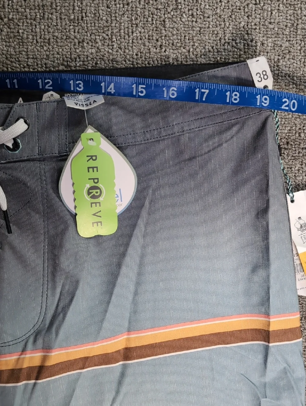 NWT Vissla The Dredge Boardshort Size 38x9